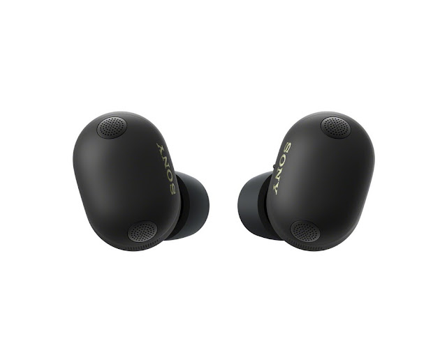 Sony WF-1000XM6 trådløse in-ear-høretelefoner vist i lækket produktbillede