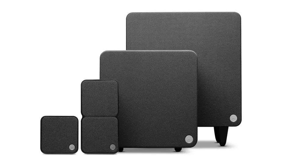 Cambridge Audio MSX højttalersystem i sort med satellitter og subwoofer