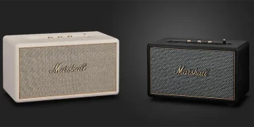 Marshall Acton IV og Stanmore IV i cream og sort med opdateret design og Auracast-understøttelse.