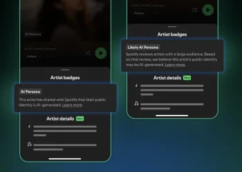 Spotify indfører mærkning af AI-personaer og begrænser deres synlighed i anbefalinger.