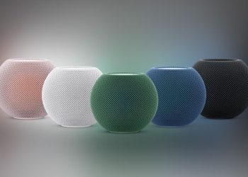 HomePod mini 2 i fem forskellige farver